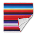 Tribal Serape Blanket Stripe Print Silk Bandana
