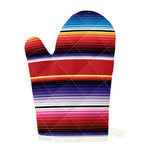 Tribal Serape Blanket Stripe Print Single Oven Mitt