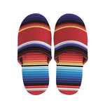 Tribal Serape Blanket Stripe Print Slippers