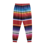 Tribal Serape Blanket Stripe Print Sweatpants