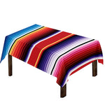 Tribal Serape Blanket Stripe Print Tablecloth