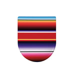 Tribal Serape Blanket Stripe Print Toilet Lid Cover