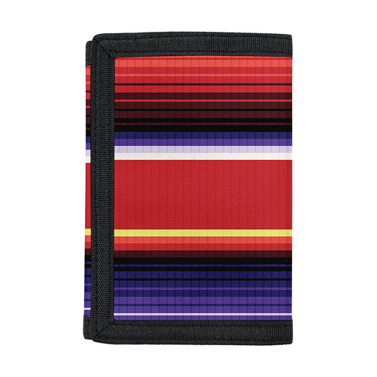 Tribal Serape Blanket Stripe Print Trifold Wallet