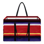 Tribal Serape Blanket Stripe Print Utility Tote Bag