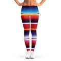 Tribal Serape Blanket Stripe Print Women's Leggings