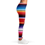 Tribal Serape Blanket Stripe Print Women's Leggings