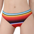 Tribal Serape Blanket Stripe Print Women's Panties