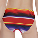 Tribal Serape Blanket Stripe Print Women's Panties