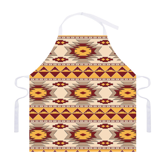 Tribal Southwestern Navajo Pattern Print Adjustable Apron