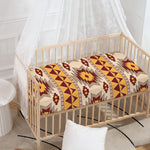Tribal Southwestern Navajo Pattern Print Baby Crib Sheet