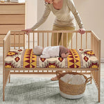 Tribal Southwestern Navajo Pattern Print Baby Crib Sheet