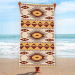 Tribal Southwestern Navajo Pattern Print Beach Towel