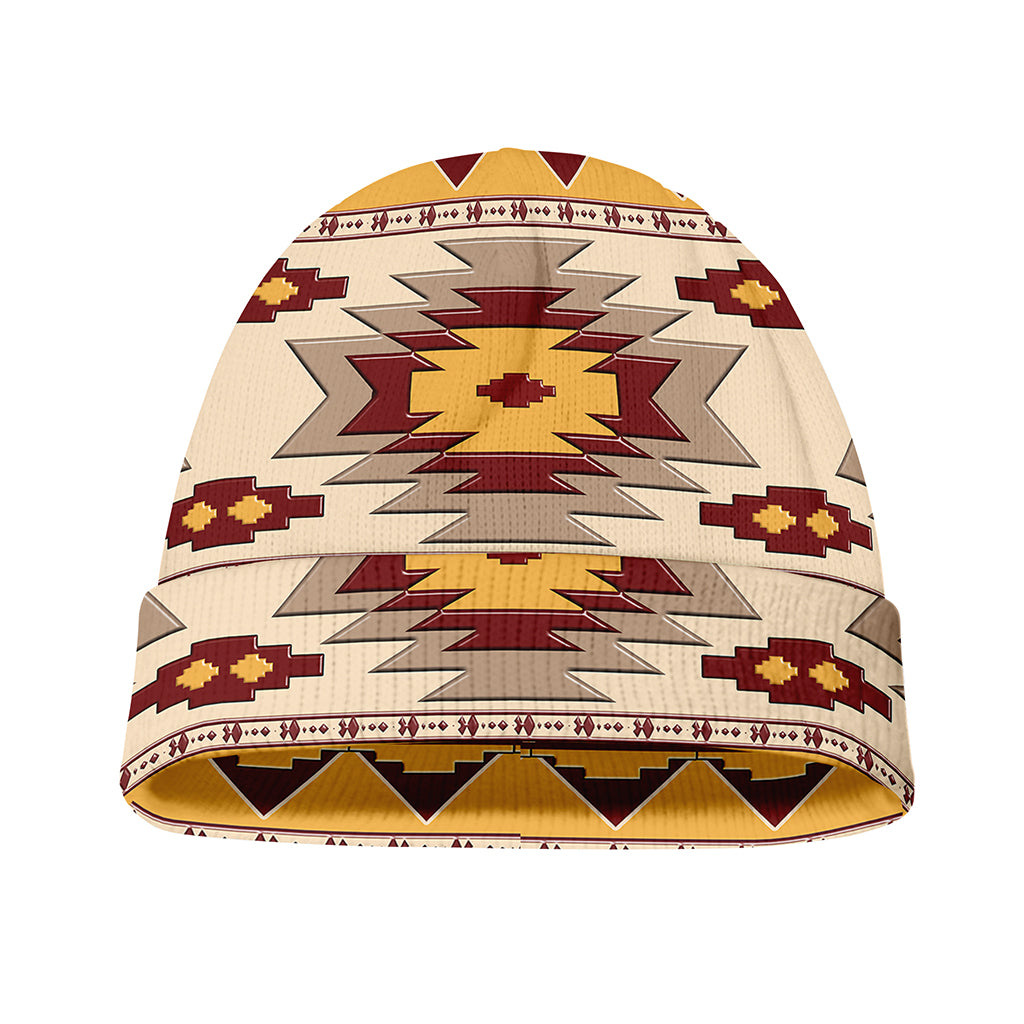 Tribal Southwestern Navajo Pattern Print Beanie