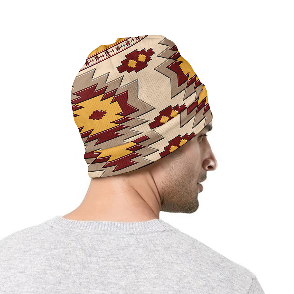 Tribal Southwestern Navajo Pattern Print Beanie