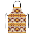Tribal Southwestern Navajo Pattern Print Bib Apron With Pocket