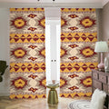 Tribal Southwestern Navajo Pattern Print Dimout Pencil Pleat Curtains