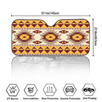 Tribal Southwestern Navajo Pattern Print Car Windshield Sun Shade