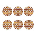 Tribal Southwestern Navajo Pattern Print Coaster Set