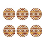 Tribal Southwestern Navajo Pattern Print Coaster Set