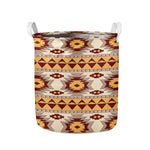 Tribal Southwestern Navajo Pattern Print Collapsible Laundry Basket
