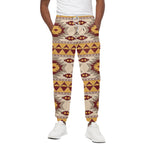 Tribal Southwestern Navajo Pattern Print Cotton Pants