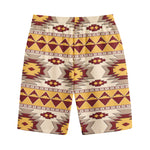 Tribal Southwestern Navajo Pattern Print Cotton Shorts
