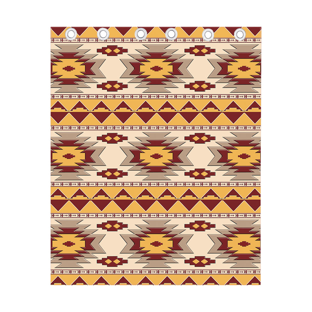 Tribal Southwestern Navajo Pattern Print Curtain