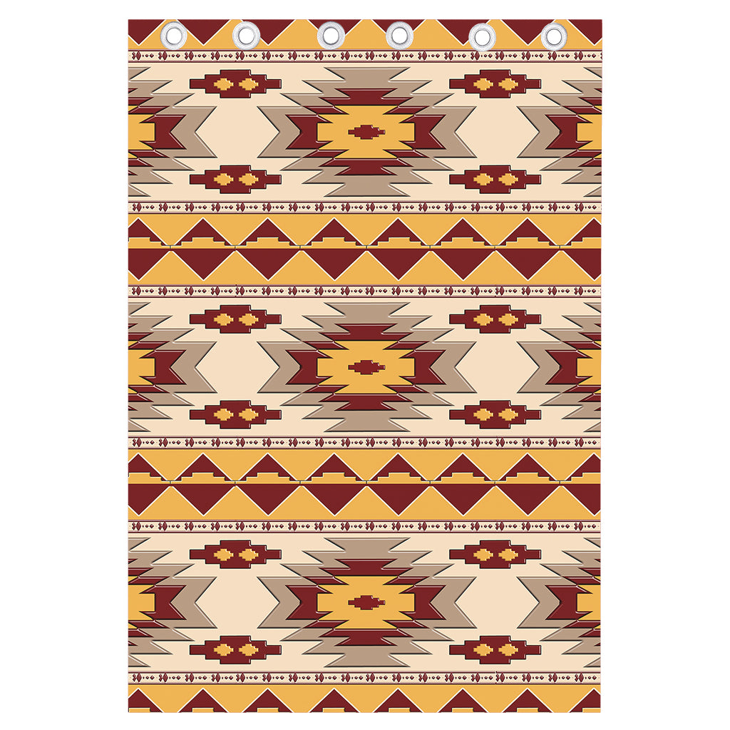 Tribal Southwestern Navajo Pattern Print Curtain