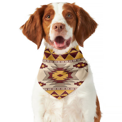 Tribal Southwestern Navajo Pattern Print Dog Bandana