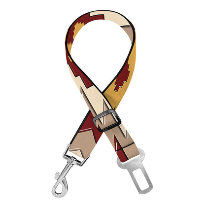 Tribal Southwestern Navajo Pattern Print Dog Seat Belt