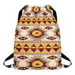 Tribal Southwestern Navajo Pattern Print Drawstring Backpack