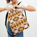 Tribal Southwestern Navajo Pattern Print Drawstring Backpack