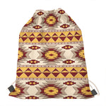 Tribal Southwestern Navajo Pattern Print Drawstring Bag