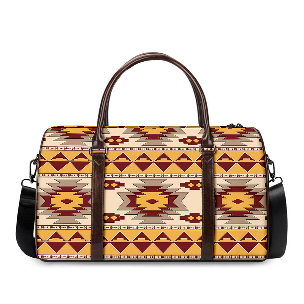 Tribal Southwestern Navajo Pattern Print Duffle Bag