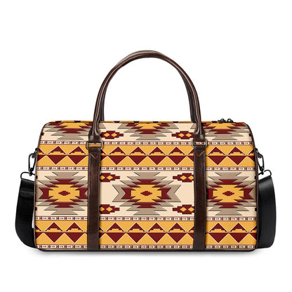 Tribal Southwestern Navajo Pattern Print Duffle Bag