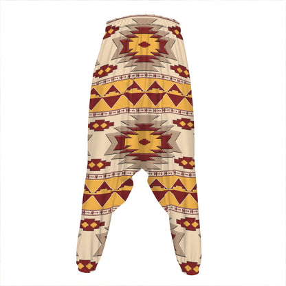 Tribal Southwestern Navajo Pattern Print Hammer Pants