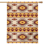 Tribal Southwestern Navajo Pattern Print House Flag