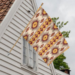 Tribal Southwestern Navajo Pattern Print House Flag