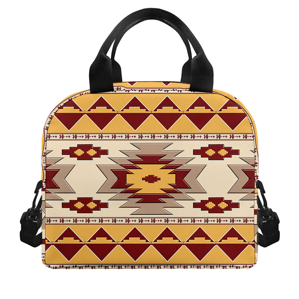 Tribal Southwestern Navajo Pattern Print Insulated Lunch Bag