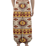 Tribal Southwestern Navajo Pattern Print Lantern Pants