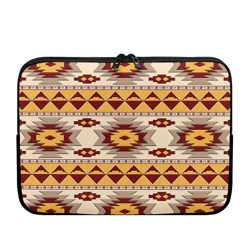 Tribal Southwestern Navajo Pattern Print Laptop Sleeve