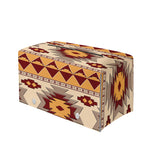 Tribal Southwestern Navajo Pattern Print Leather Tissue Box Cover