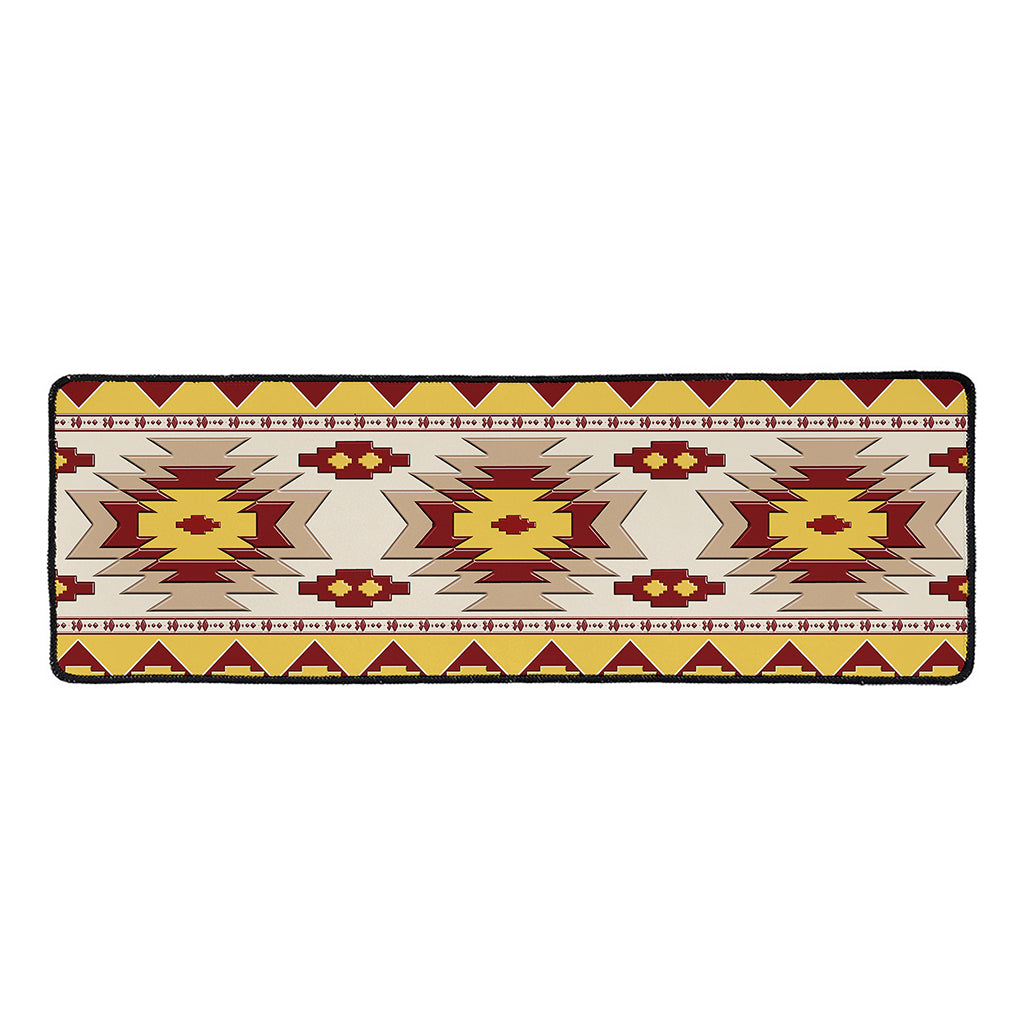 Tribal Southwestern Navajo Pattern Print Long Kitchen Mat