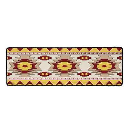 Tribal Southwestern Navajo Pattern Print Long Kitchen Mat