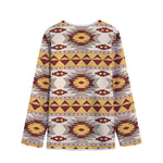 Tribal Southwestern Navajo Pattern Print Long Sleeve Short Coat