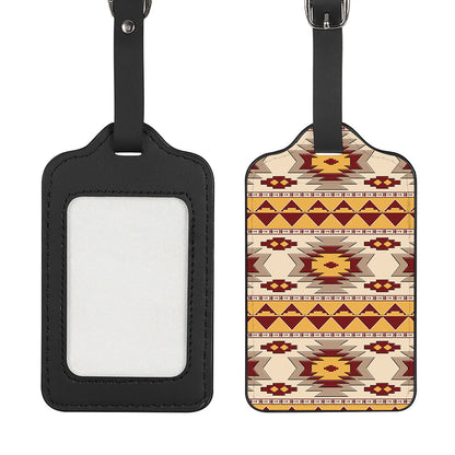 Tribal Southwestern Navajo Pattern Print Luggage Tag