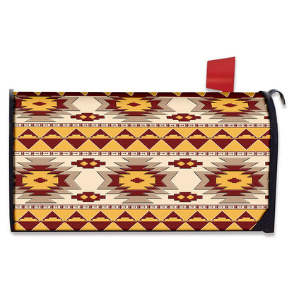Tribal Southwestern Navajo Pattern Print Mailbox Cover