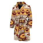 Tribal Southwestern Navajo Pattern Print Men's Bathrobe
