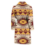 Tribal Southwestern Navajo Pattern Print Men's Bathrobe