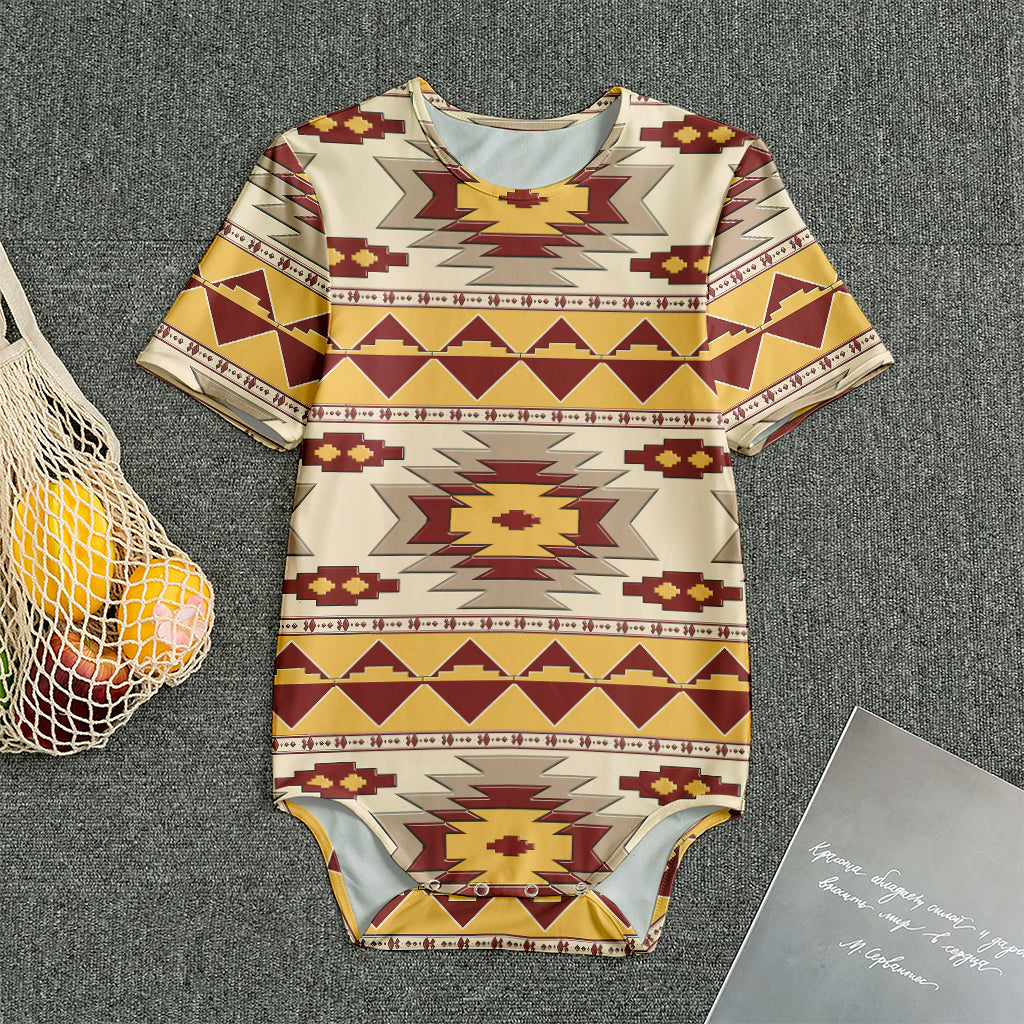 Tribal Southwestern Navajo Pattern Print Men's Bodysuit